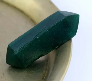 Pencil Shape 140 Ct Colombian Emerald Double Point Natural Gemstone AD212 - Picture 1 of 9