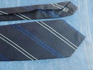 Eton Blues Silk Necktie L 64 Inch W 3.8 Designer - Picture 1 of 9