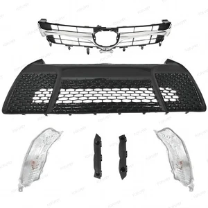 For Camry 2015-2017 SE Front Bumper Upper Lower Grille +2 Daytime Running Lights - Picture 1 of 7