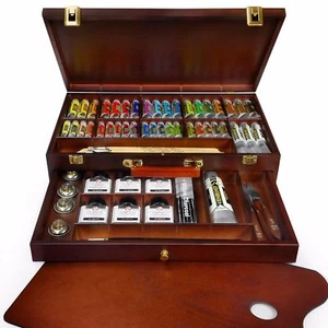 Royal Talens - Rembrandt 'Excellent' Edition Oil Paint Art Set in Wooden Chest - Picture 1 of 8