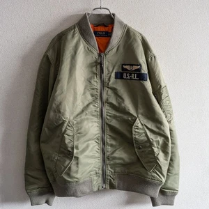 Chaqueta de vuelo Polo Ralph Lauren Ma-1 talla grande XL militar 25110380 - Imagen 1 de 7