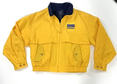 Vintage Pilot Michelin Racing & Performance Yellow Rain Windbreaker Jacket 2XL - Image 1 of 4