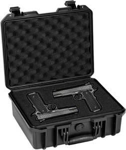 Custodia per pistola per pistole, custodia rigida per pistola 13 pollici/14 pollici/16 pollici con schiuma pretagliata, IP67 W - Foto 1 di 9