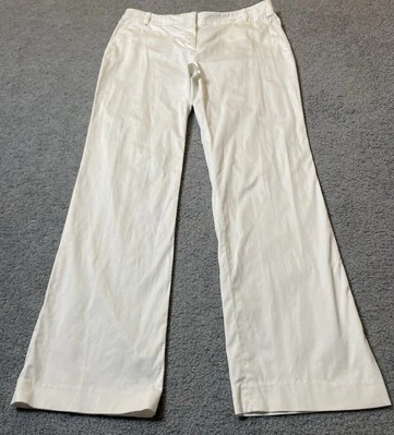 Pantalones Chinos Y2K Años 90 JNY Pierna Recta Para Mujer’s 10 Blancos Bolsillos de Tiro Alto Clásicos Foto 1 de 4