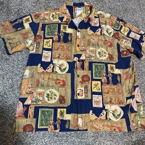 Vintage The Hawaiian Original All Over Print Hawaiian Shirt Mens Size 4XL - Picture 1 of 10