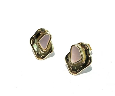 Orecchini Madreperla forma irregolare Argento 925 a Lobo Farfallina - Immagine 1 di 2