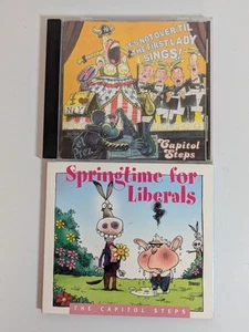 Lot of 2 Capitol Steps Springtime for Liberals Fat Lady CD Parodies Funny Humor - Picture 1 of 10