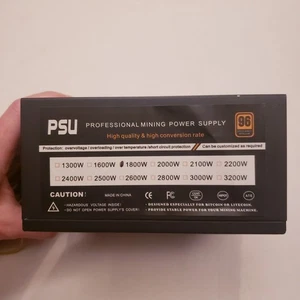 1800W PSU Professional Mining Power Supply 96 Efficiency - Afbeelding 1 van 3