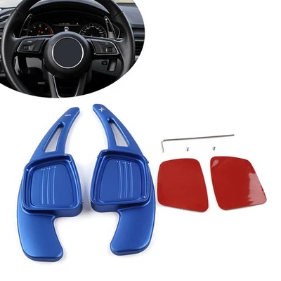 Volante Shift Paddle Extension Shifter para Audi A3 A4L A5 A8 S3 azul 2 piezas - Imagen 1 de 4