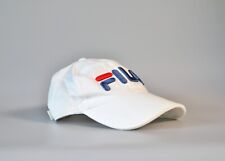 Vintage Y2K FILA White Cap Hat Center Logo Baseball/Sports