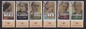 SG 2303-2308 ISLE OF MAN USED CTO STAMP SET 2018 ADAPTATIONS OF FILM HALL CAINE - Picture 1 of 1