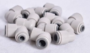 10 Count John Guest 1/4" x 3/8" Reducing Elbows PI211208S - Picture 1 of 5