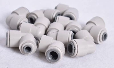 10 Count John Guest 1/4" x 3/8" Reducing Elbows  PI211208S - Image 1 of 4