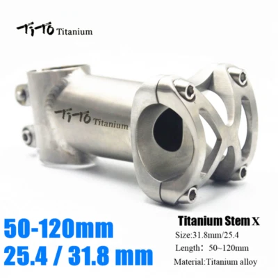 TITO Ultralight Titanium MTB Bicycle Road Bike Handlebar Stem 5° 31.8mm 25.4mm - Image 1 of 4