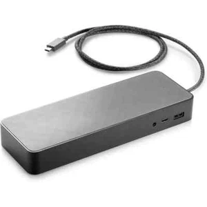 HP USB C Universal Dock Docking Station Port HSA B005DS W/ HP 90W Adapter - Picture 1 of 2