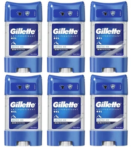 6x Gillette Endurance Arctic Ice Anti-perspirant Deodorant Clear Gel Stick 6x70m - Picture 1 of 2