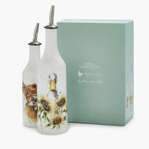Juego de Aceite y Vinagre Wrendale Highland Diseño de Vacas y Pato Royal Worcester - Imagen 1 de 2