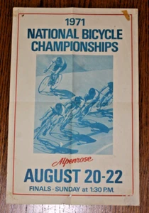 1971 National Bicycle Championships Promotional Poster Collectors MUST L@@K - Picture 1 of 1