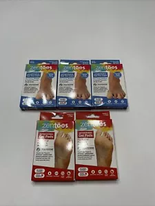 ZenToes Gel Toe Caps Variety Pack Protectors Corns Ingrown Toe Nails 5 Pack - Picture 1 of 5