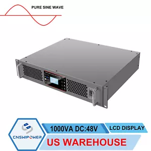 2U 48V 120V Rack Mount Inverter pure sine power for sensitive electronics 1000VA - Picture 1 of 6