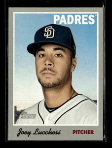 2019 Topps Heritage Joey Lucchesi San Diego Padres #44 4 Card Lot - Picture 1 of 2