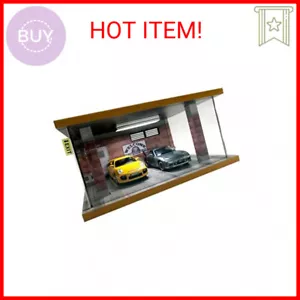 1/24 Scale Die-cast Car Garage Display Case with Clear Acrylic Cover and LED Lig - Picture 1 of 2