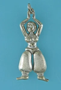 Anhänger, Silberanhänger, Ketten-Anhänger, Tänzerin  in antik Silber 925/ooo - Bild 1 von 5