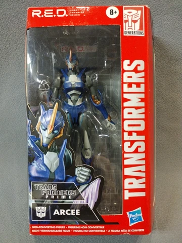 Transformers RED Transformers Prime ARCEE Walmart Exclusive Hasbro 6” IN HAND Cover