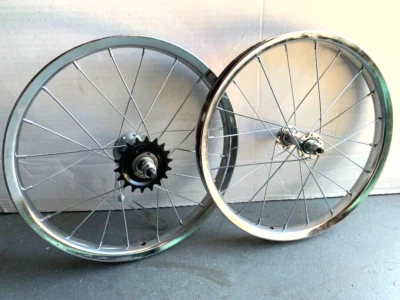 JUEGO DE RUEDAS BICICLETA 16" X 1.75 ACERO CRUISER LOWRIDER BICICLETAS BMX Foto 1 de 4