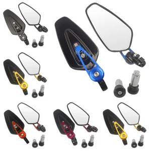 22mm CNC Handlebar Rearview Mirror Motorcycle Retrofit Rearview Mirror - Picture 1 of 19