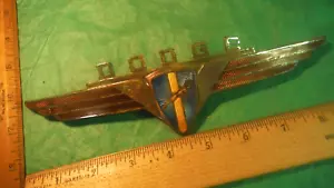 BO88 Dodge Six Trunk Emblem Vintage Enamel 1940 #5262 DODGE D14 D17 LUXURY LINER - Picture 1 of 9