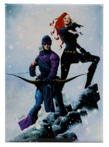 Black Widow & Hawkeye Refrigerator Magnet Marvel Comics Avengers New - Picture 1 of 2