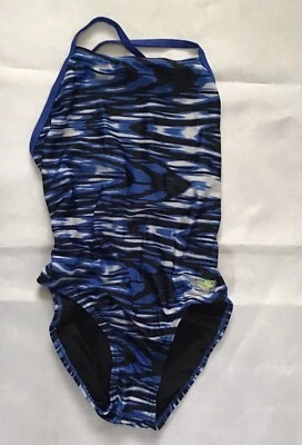 Купальник Speedo для девочек цельный профессиональный LT 6/32 с крестом на спине многоцветный с принтом - Изображение 1 из 4