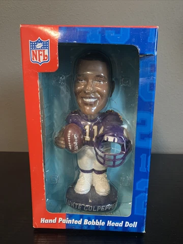 MINNESOTA VIKINGS QUARTERBACK CLUB NFL DAUNTE CULPEPPER BOBBLE HEAD DOBBLES NEW Cover