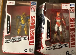 Transformers Netflix War for Cybertron Deluxe Cheetor And Elita-1 Brand New - Picture 1 of 2