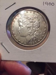 1900 $1 Morgan Silver Dollar - Picture 1 of 6