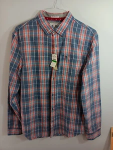 NWT Men's Penguin Heritage SLIM FIT Button-Front Long Sleeve Shirt Size L - Picture 1 of 12
