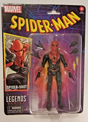 Figura de acción retro Spider-Man Spider-Shot 6" Marvel Legends NUEVO Foto 1 de 2