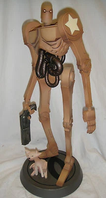 ESTATUA DE POLYSTONE SIDESHOW POPBOT y KITTY 15" de alto #388/500 de Ashley Wood Foto 1 de 4