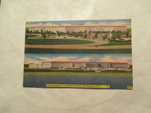 Washington DC Postcard Pentagon from across Lagoon District of Columbia - Picture 1 of 2