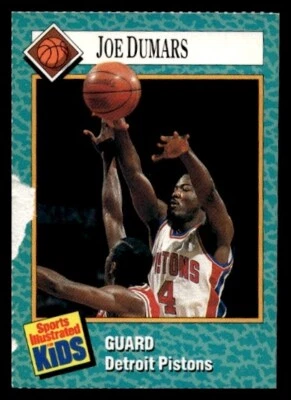 1989 Sports Illustrated for Kids Joe Dumars #91 Pistons PAPER LOSS ~ $.99 Ship! - Image 1 of 2