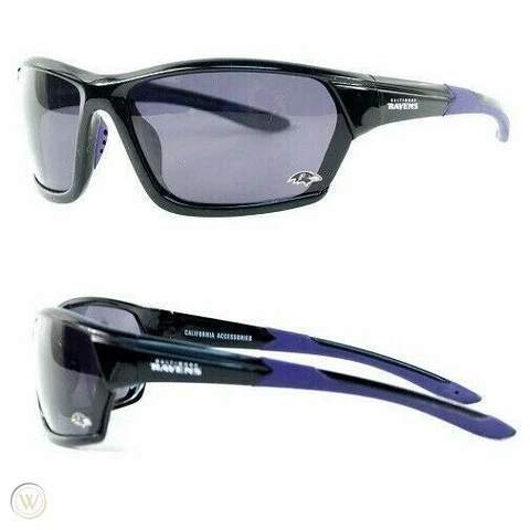 BALTIMORE RAVENS SPORTS FULL RIM SUNGLASSES POLARIZED AND W/FREE POUCH/BAG NEW Cover