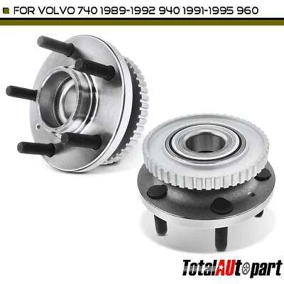 2x Wheel Hub Bearing Assembly for Volvo 740 1989-1992 940 960 Front Left & Right - Image 1 of 4