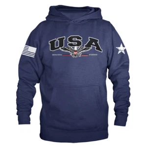 Sudadera con capucha suéter bandera de Estados Unidos Orgullo Americano de Estados Unidos - Imagen 1 de 10
