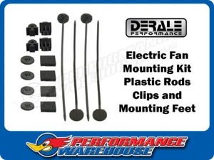 Derale Electric Fan Mounting Kit Plastic Rods Clips and Mounting Feet 16744 - Bild 1 von 2