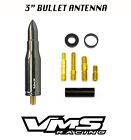 Vms 3" Bullet Antenna Gunmetal For 98-16 Harley Davidson Roadglide W/ Tour-Pak