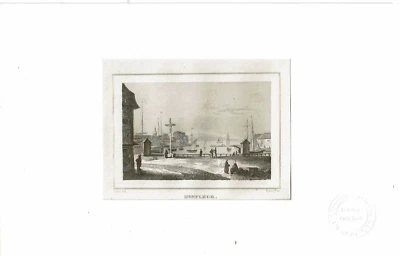 gravure HONFLEUR Nyon Rausch Guide pittoresque voyageur 1830 - Photo 1/2