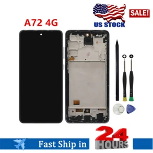 For Samsung Galaxy A72 4G SM-A725F/M Display LCD Screen Digitizer Frame Replace - Picture 1 of 8