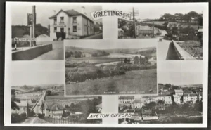 DZT Vintage Multiview Postcard, Aveton Gifford, Kingsbridge shows Kings Arms Inn - Picture 1 of 1