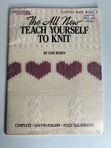 The All New Teach Yourself to Knit by Evie Rosen Leisure Arts #623 1992 - Imagen 1 de 4